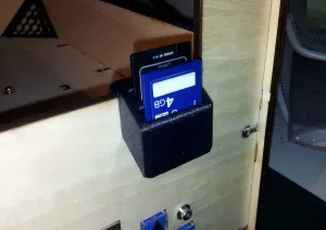 SD card holder for 5mm thick panel