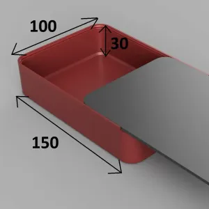 Slide box 15x10x3 cm