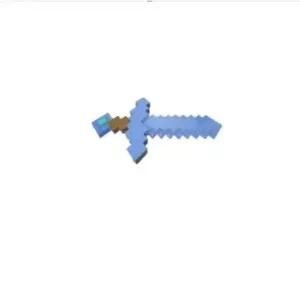 A minecraft diamond sword