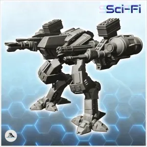 Munos combat robot (6) - miniatures warhammer mini RPG scene