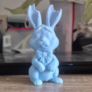 Cute Frightened Nibbling Rabbit
