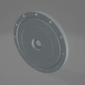 Model Pipe Flange Cover (Use Scale to Size)