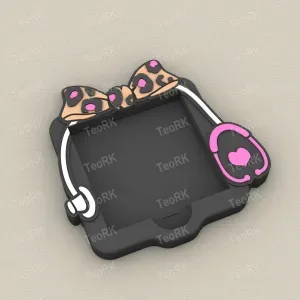 Post-It, Sticky Note Holder Nurse Bow With Leopard Print