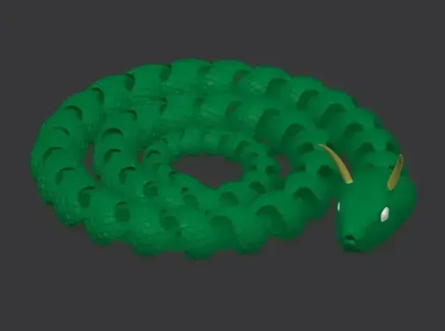 Articulated snake with horns 2.0! — Image 4 of 9
