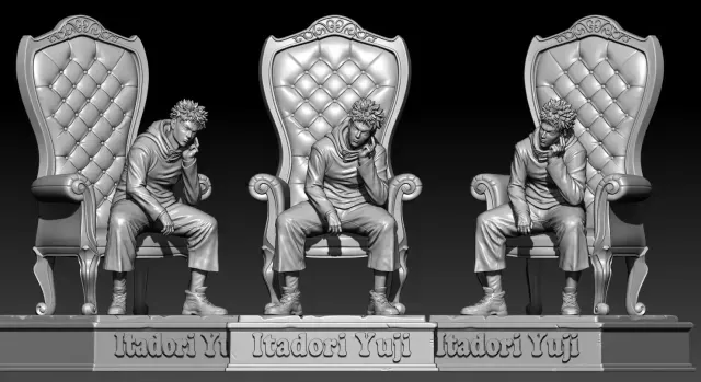 Yuji Itadori - Jujutsu Kaisen - STL ready for 3D Printing — Фото 3 из 9