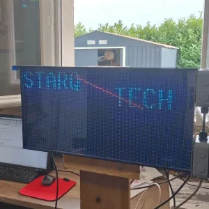 Cadre pour 4 panneaux Led RGB intérieur P5