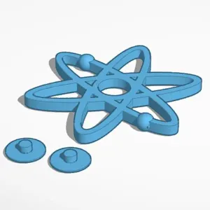 Atom fidget spinner