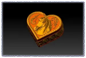 VALENTINES DAY HEART HORSE GIFT BOX