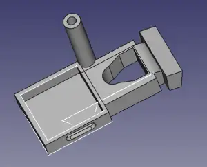 Mount for GPS 28 x 28 antenna and XT60