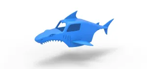 Shark shell for monster truck Scale 1:25
