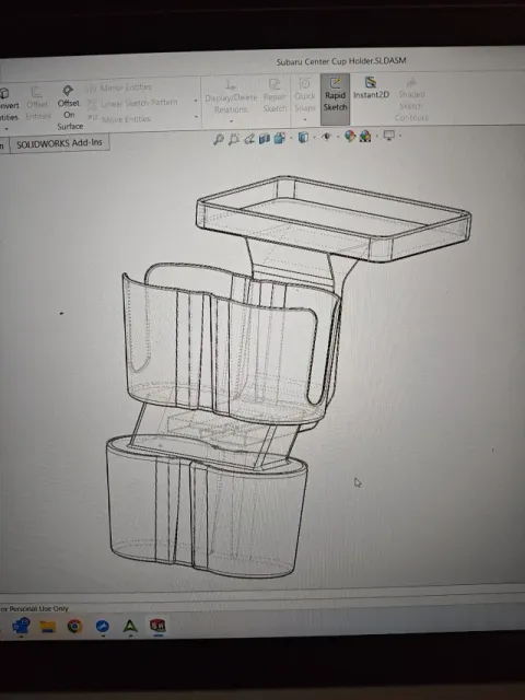 Subaru Forester Cup Holder-two options and tray attachment — Image 3 of 5