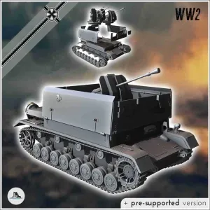 Flakpanzer IV AA Möbelwagen - miniatures tank ww2 flames war
