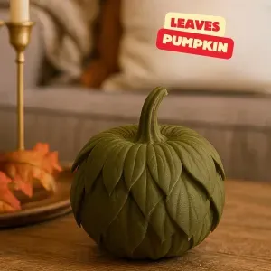LEAVES PUMPKIN / PUMPKIN LEAF / NATURE AUTUMN DESIGN