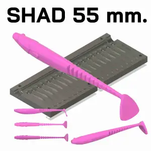 Mold Shad 55 mm.