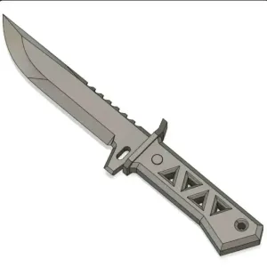 Survival style knife for airsoft (Fixed blade)