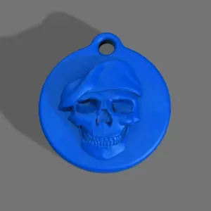 Skull Soldier Keychain