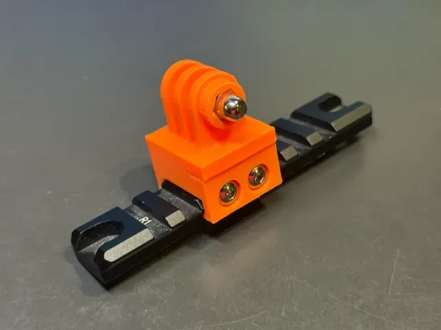 Base Action Cam per slitta Picatinny