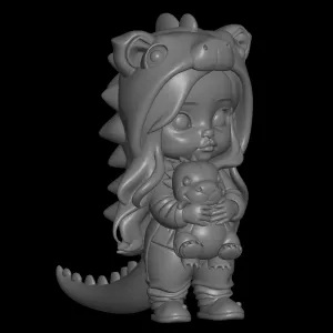 chibi cute mini girl