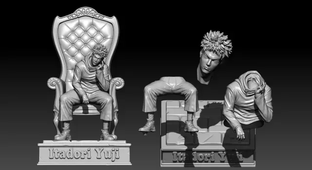 Yuji Itadori - Jujutsu Kaisen - STL ready for 3D Printing — Фото 4 из 9
