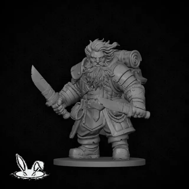Dwarven Skirmisher for DnD - Magic Series — Image 3 of 3