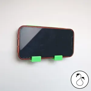 No-Drill Wall Phone Holder – Tesa Powerstrips Compatible (S)