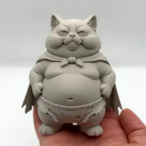 Chonky Superhero Kitten
