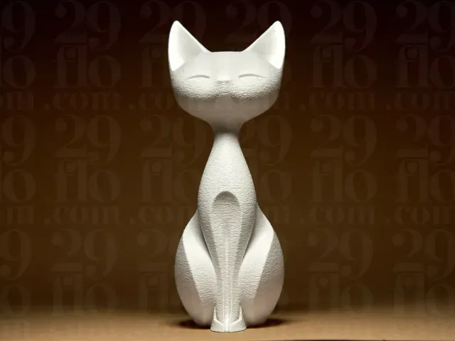 Elegant Cat Sculpture — Image 3 of 5