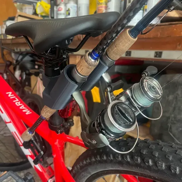 Fishing rod Holder for Bike seat post 31.6mm