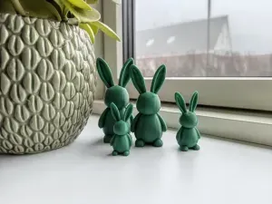 Cute Easter Bunny Family