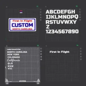 Custom License Plates (Any Name and State you like)