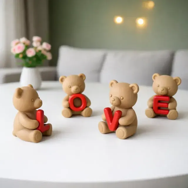 Love Toy Bear Figures Set — Image 2 of 9