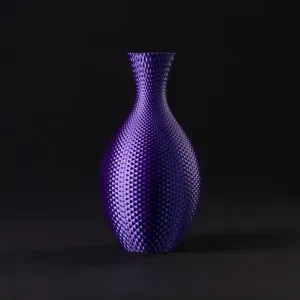 Geometric Spherical Vase with Diamond Pattern (vase mode)