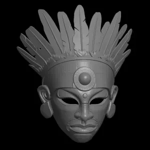 american indian mask model