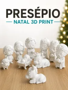 Cute Funko Pop Style Christmas Nativity Set