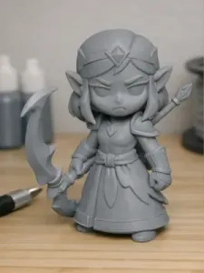 Chibi Figure of the Harvester from RAID: Shadow Legends