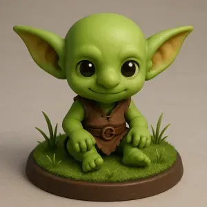 Sitting Chibi Goblin