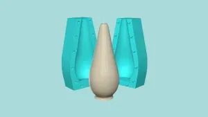 Candle Mold A06 - Molding Maker Wick Template