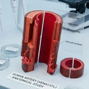 Human vein model, for educational purposes.