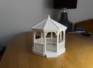 Garden Gazebo 3D Model – Decorative Pavilion