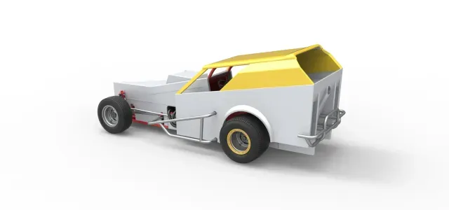 Vintage Dirt Modified stock car Version 7 Scale 1:25 — Фото 9 из 9