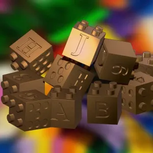 Play Cubes Educational Lego Numbers and Letters Set 1:10