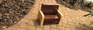 Chair business card holder