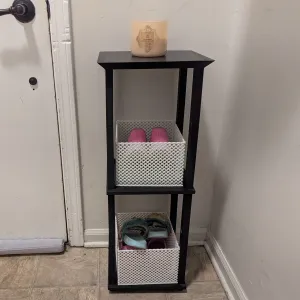 End Table with Baskets