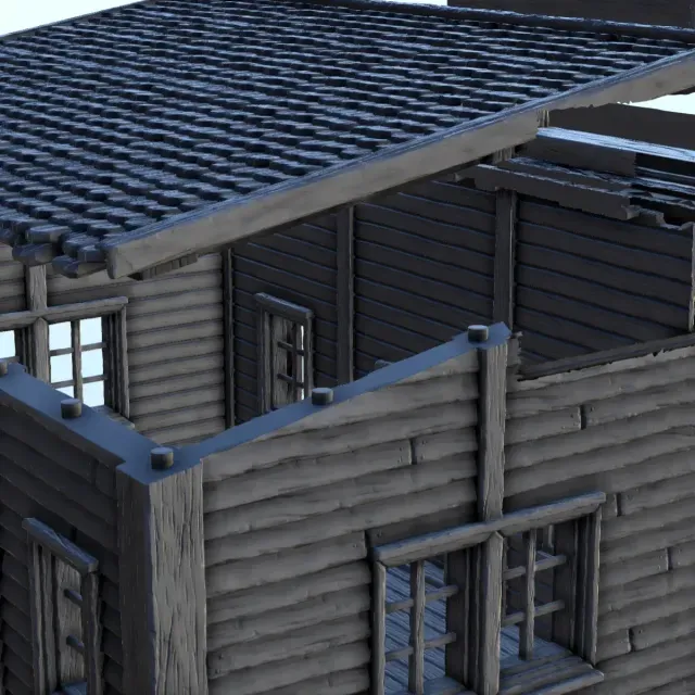 General Store with Canopy - Old West Terrain Scenery — Фото 6 из 9