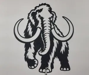 Mammoth 2D Wall Art – Prehistoric Animal Decor hq
