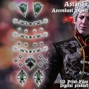 Fantasy Astarion Ascendant Cosplay Accessories Baldur's Gate