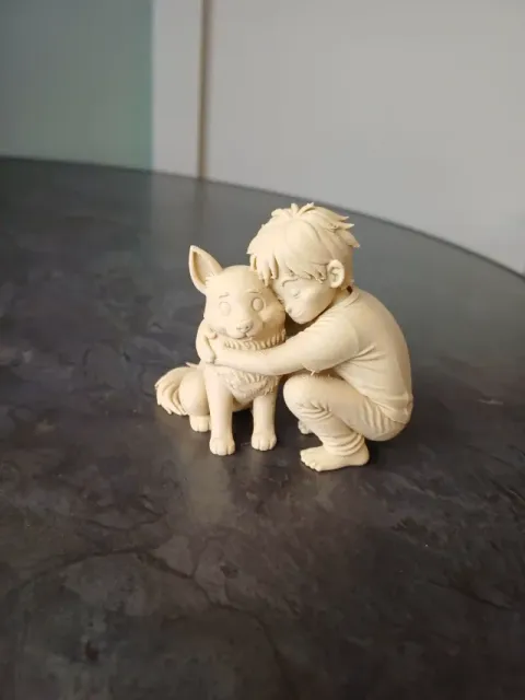 Boy Hugging Dog – Heartwarming Friendship — Image 3 of 6