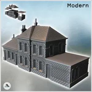 Bastogne train station (Normandy, France) - miniatures warha