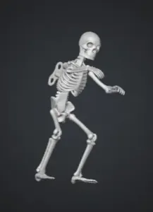 dancing skeleton
