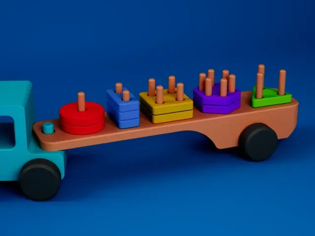 Montessori Shape Sorter Truck | Educational Modular Toy — Фото 6 из 9